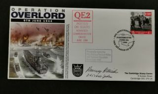 Wwii - The Invasion Of Europe Fdc Signed By Flt Lt Ramsey Milne.