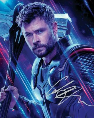 Chris Hemsworth - Thor - The Avengers Autograph Signed Photo Print