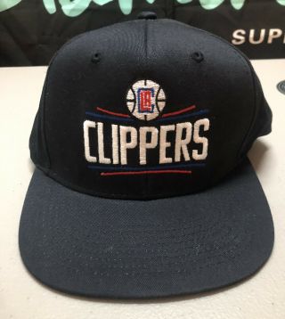 La Clippers Snapback Hat Adidas Black Nba Basketball