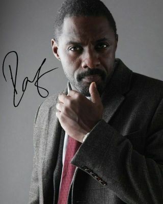 Idris Elba - Luther Autograph Signed Photo Print