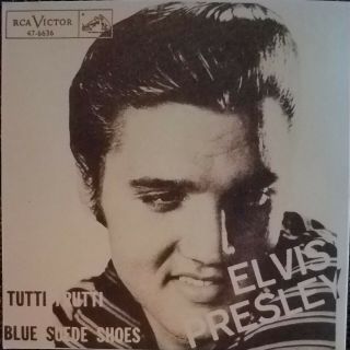 Elvis Presley Blue Suede Shoes/Tutti Fruitti 45 rpm Bootleg Picture Sleeve Only 2