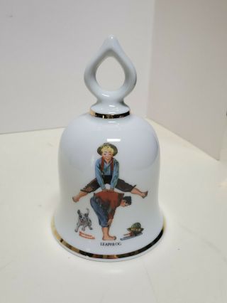 " Leapfrog " 1979 Vintage Norman Rockwell Collectible Limited Edition Danbury