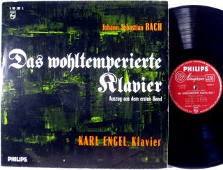 Philips Holland Bach Engel Well - Tempered Clavier Preludes & Fugues A - 00582 - L Ex,