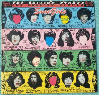 The Rolling Stones Some Girls Lp 1978 Vinyl Album - Beast Of Burden