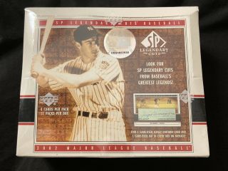 2002 Upper Deck Sp Legendary Cuts Baseball Joe Dimaggio Box