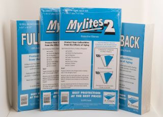 200 Mylites 2 Mylar Current Comic Book Bags & Full Back 700m2 675fb E Gerber