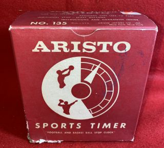 Vintage Sports Timer Stop Watch Aristo No 135 Football Basketball Stop Clock