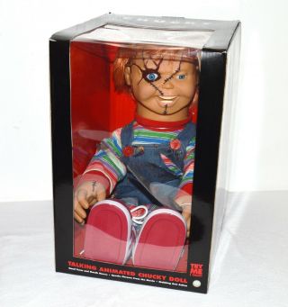 Bride Of Chucky Talking Animated Chucky Doll 24 " Horror Thriller Toy Spencers
