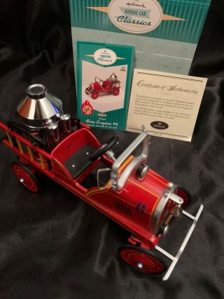 Hallmark Kiddie Car Classics 1924 Toledo Fire Engine 6 Card Box