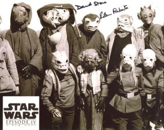 Star Wars 8x10 Photo Signed By David Stone (wioslea) And Eileen Roberts (mosep)