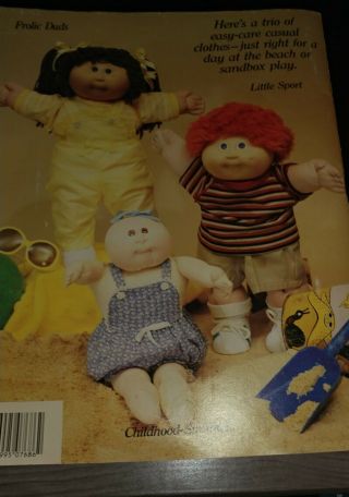 Cabbage Patch Kids Designer Clothes Pattern Book Makes 25 Outfits Uncut