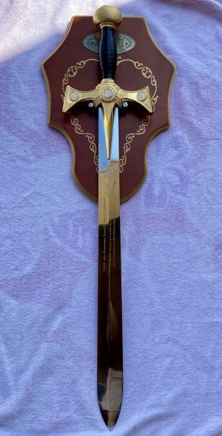 Limited Edition Xena Warrior Princess 10th Anniversary 18kt Gold Sword 0086