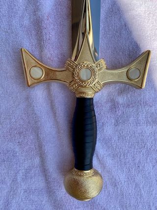 LIMITED EDITION Xena Warrior Princess 10th Anniversary 18kt Gold Sword 0086 4