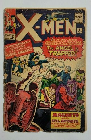 Uncanny Marvel Comic Book X - Men 5 1964 1st Appearance Magneto 