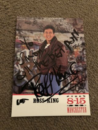 Ross King (the 8.  15 From Manchester) Vintage Signed Bbc Cast Card