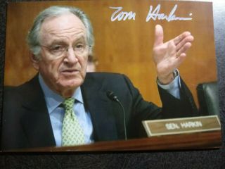 Tom Harkin Authentic Hand Signed Autograph 4x6 Photo - Us Iowa Senator