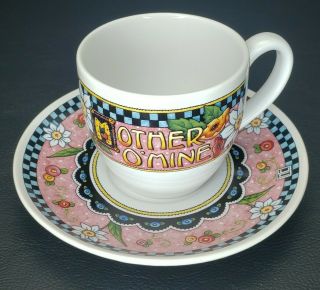 Mary Engelbreit Cup And Saucer Set " Mother O 