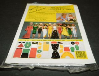Vtg Quality Time Toys Sew It Yourself Beauty Queen Clothes Kit Barbies 10 Outfit