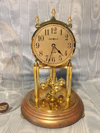 Vintage Rare Howard Miller Dual Chime Anniversary Clock Germany 2