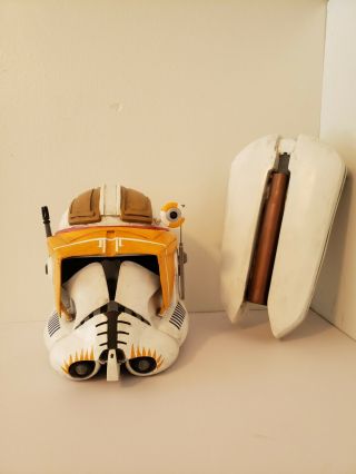 Star Wars Commander Cody Clone Trooper Helmet And Jet Pack 1:1 Scale Cosplay