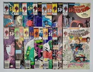 14) 1988 - 89 Marvel Comics Book Spider - Man 302 - 315 Todd Mcfarlane Venom