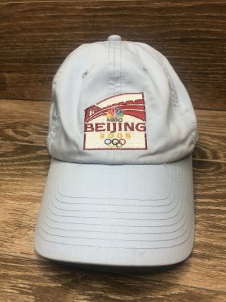 Nike Usa Beijing China 2008 Olympics Nbc Blue Baseball Cap Hat Adjustable