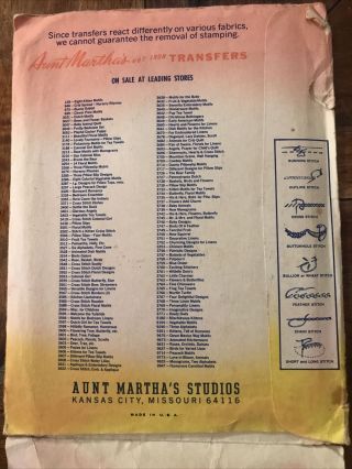 Vintage Aunt Martha’s Hot Iron Transfers 9947 Humorous Embroidery Motifs 3