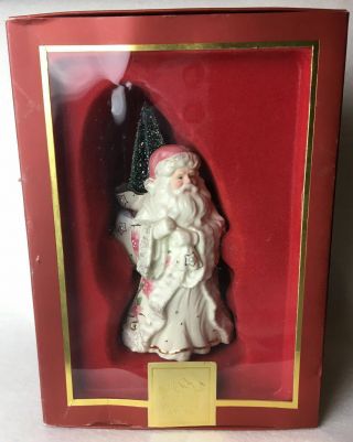 Lenox For The Holidays Petals And Pearls Santa Claus 7” Figurine Christmas