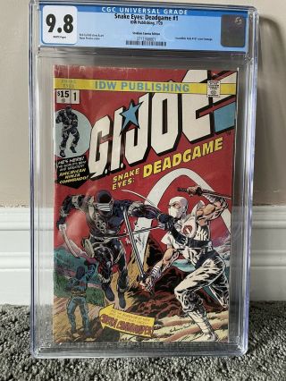 Snake Eyes Deadgame 1 Variant Cgc 9.  8 White Pages