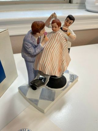 Norman Rockwell the American Family Figurine THE FIRST HAIRCUT 2