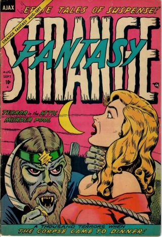 Strange Fantasy 13 (1954) Precode Horror Ajax Farrell Censored