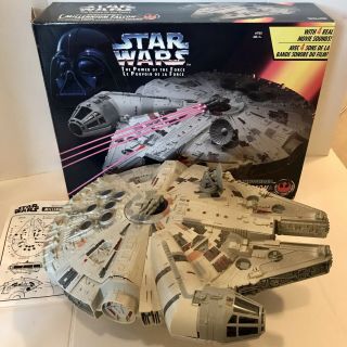 Star Wars Potf Electronic Millenium Falcon Kenner 1995 Complete