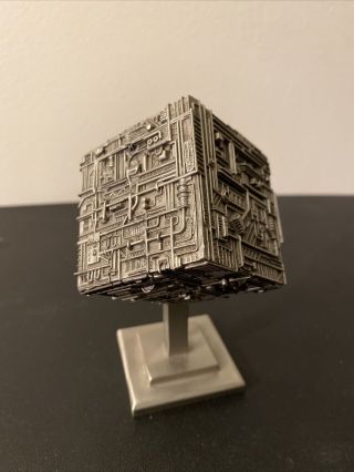 Rawcliffe Star Trek Tng Borg Cube Ship Pewter Figurine Statue 1994
