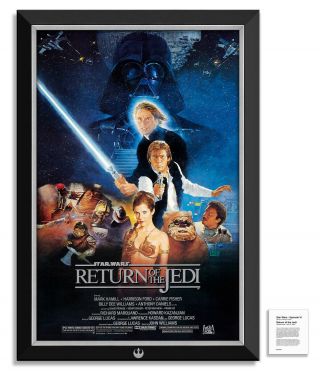Star Wars Episode Vi - Return Of The Jedi Movie Poster - Framed Museum Canvas™