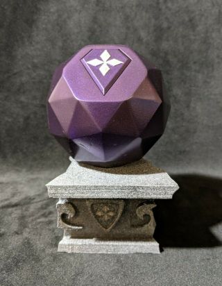Smallville 90mm Kandor Orb Resin 3d Printed Model With Stand And Removable Key