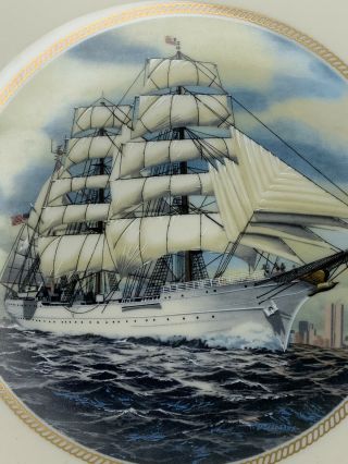 Danbury Official Tall Ships “Eagle - United States” 8” China Plate N105 2