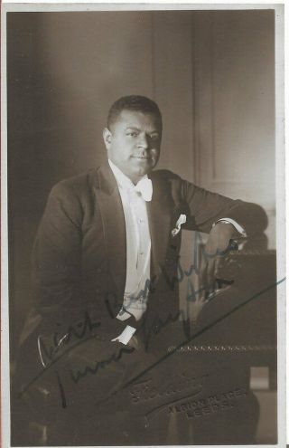 Turner Layton (1894 - 1978) American Singer/songwriter & Pianist Signed Pic