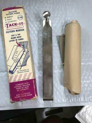 Vtg Orco Products Tack - It Pattern Marker W Box &tracing Paper