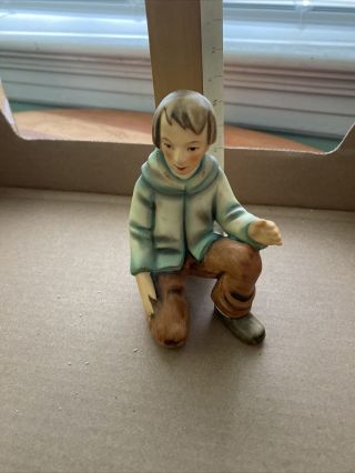 Hummel Goebel Nativity 214/g Kneeling Shepherd Boy Figurine 5 " 1951 L M37
