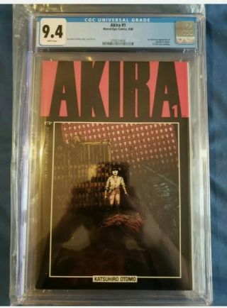 Akira 1 Cgc 9.  4 1st American Appearance Kaneda & Tetsuo Katsuhiro Otomo