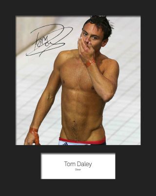 Tom Daley 1 Signed 10x8 Mounted Photo Print - Delivery
