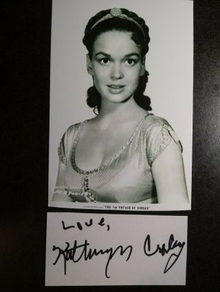 Kathryn Grant Crosby Hand Signed Autograph Cut,  4x6 Photo - Actress