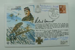 Raf Fdc Signed By 3 Battle Of Britain Pilots Incl.  Anderson,  Beamont,  Keatings