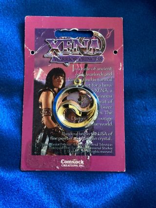 Officially Licensed Xena Austrian Crystal & Ying Yang Chakram Necklaces & Magnet