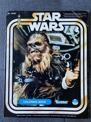 2 Star Wars 1977 Gde Canadian French Coloring Book Kenner Vintage Rare