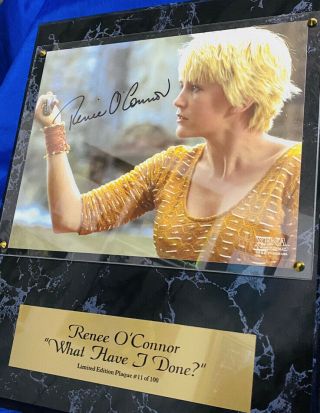 Rare Xena Signed Plaque LTD Ed “What Have I Done?” LE 11 Of 100 No Chakram Prop 2