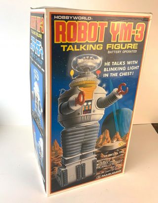 Lost In Space 16” Robot Ym - 3 Masudaya Hobbyworld 1985 B9 Talking B - 9