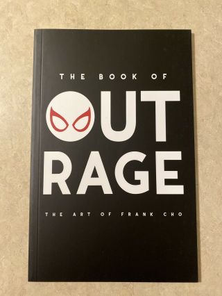 Frank Cho The Book Of Outrage Sketchbook 2019 Signed Oop Rare Marvel Dc Girls
