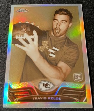 2013 Topps Chrome Sepia Refractor Travis Kelce Rookie Rc /99 118 Read