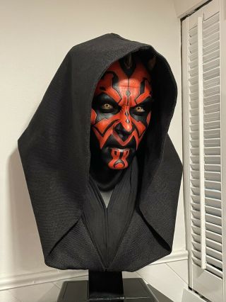 Star Wars 1:1 Darth Maul Sideshow Collectibles Life Size Bust